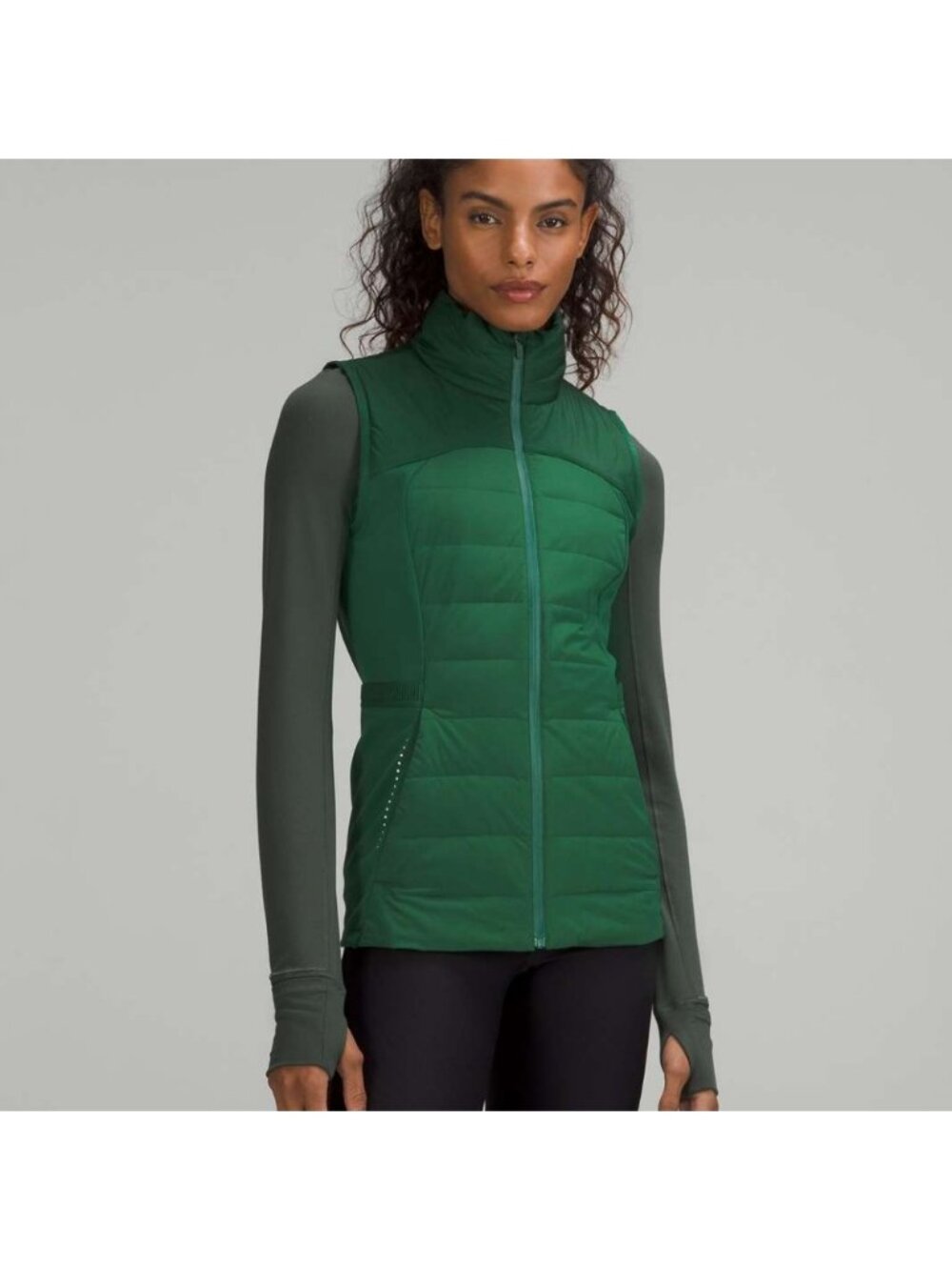 NWOT Lululemon Down for It All Vest Everglade Green